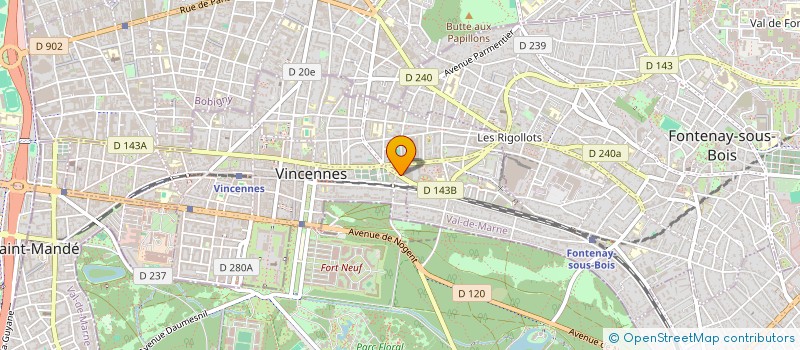 localisation de l'entreprise MADAME AURORE-ELISABETH DELBOY à VINCENNES