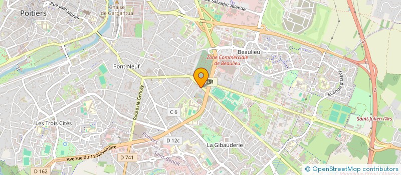 localisation de l'entreprise MADAME AURORE EMONIN  POITIERS