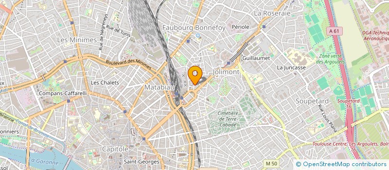 localisation de l'entreprise MADAME AURORE FABRISSIN à TOULOUSE