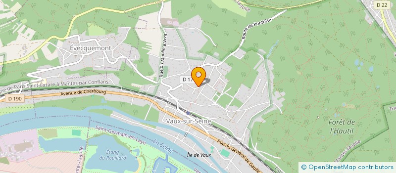 localisation de l'entreprise MADAME AURORE FANNY LEBLANC à VAUX-SUR-SEINE