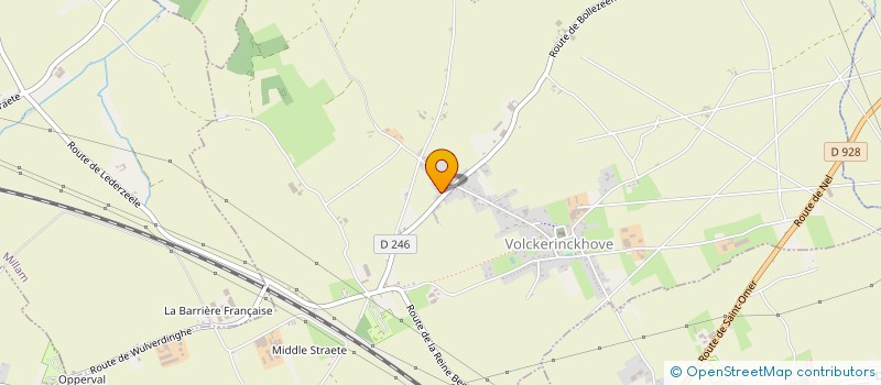 localisation de l'entreprise MADAME AURORE FAROUX à VOLCKERINCKHOVE