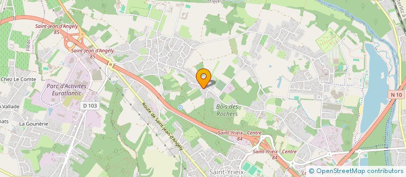 localisation de l'entreprise MADAME AURORE FAURY  SAINT-YRIEIX-SUR-CHARENTE