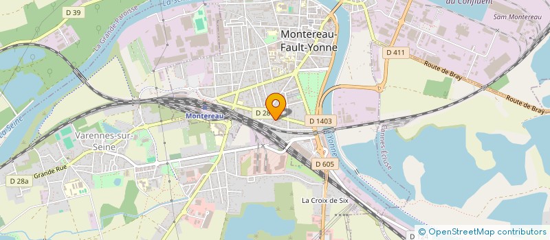 localisation de l'entreprise MADAME AURORE FELLAH  MONTEREAU-FAULT-YONNE