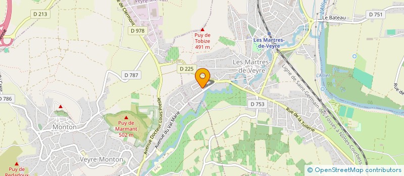 localisation de l'entreprise MADAME AURORE FERNANDEZ à LES MARTRES-DE-VEYRE