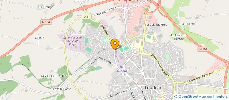 localisation de l'entreprise MADAME AURORE FLEURY à LOUDEAC
