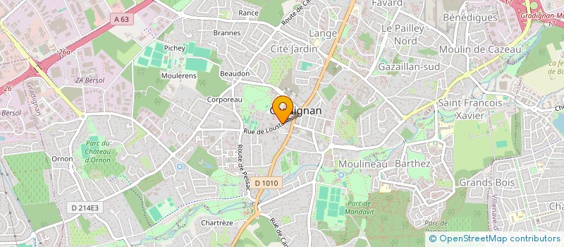 localisation de l'entreprise MADAME AURORE FOSSE  GRADIGNAN