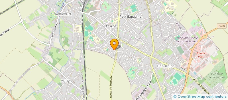 localisation de l'entreprise MADAME AURORE FRANCOIS  ACHICOURT