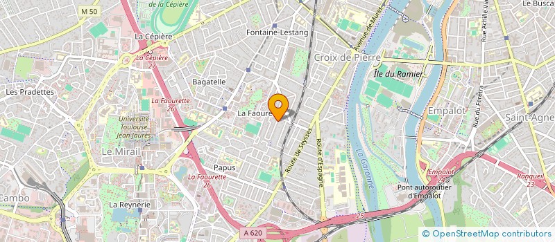 localisation de l'entreprise MADAME AURORE FRONT  TOULOUSE