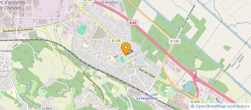 localisation de l'entreprise MADAME AURORE GARCIA  LA VERPILLIERE