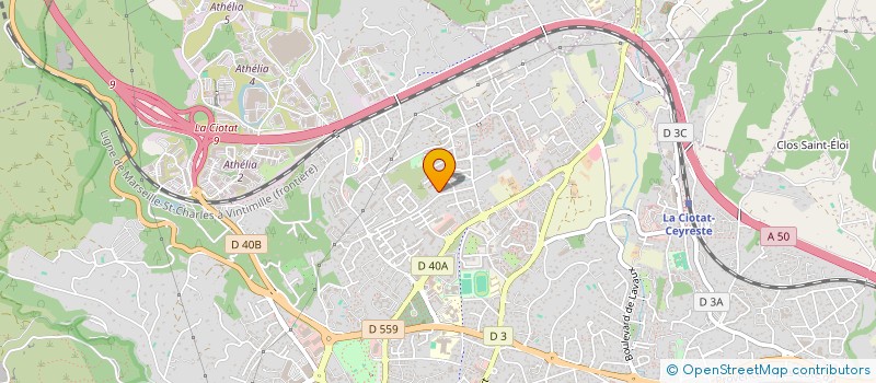 localisation de l'entreprise MADAME AURORE GARCIA  LA CIOTAT