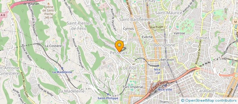 localisation de l'entreprise MADAME AURORE GASPARD à NICE
