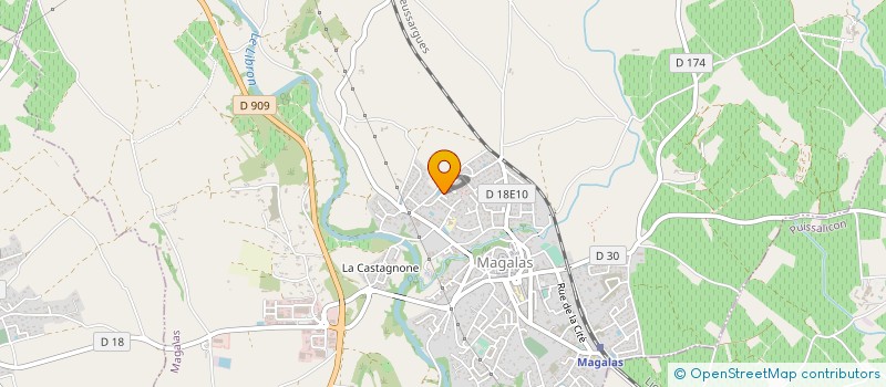 localisation de l'entreprise MADAME AURORE GAY  MAGALAS