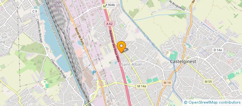 localisation de l'entreprise MADAME AURORE GAY  SAINT-ALBAN