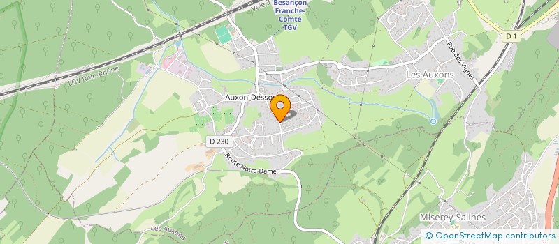localisation de l'entreprise MADAME AURORE GENITONI à LES AUXONS