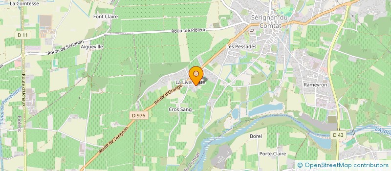 localisation de l'entreprise MADAME AURORE GERFAUD  SERIGNAN-DU-COMTAT