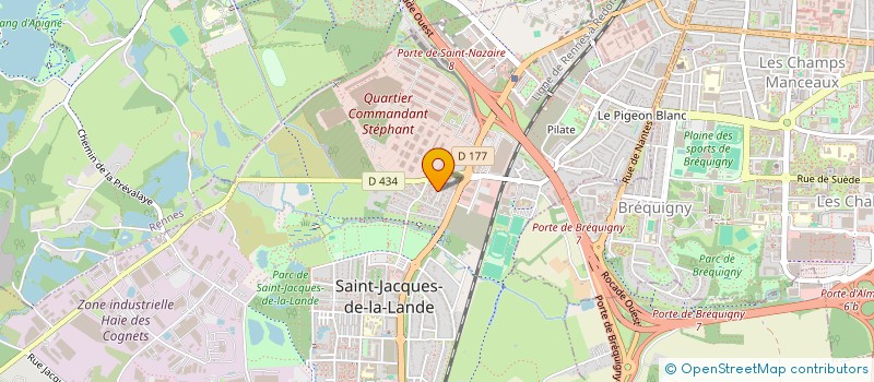 localisation de l'entreprise MADAME AURORE GICQUEL-COLLEU à SAINT-JACQUES-DE-LA-LANDE