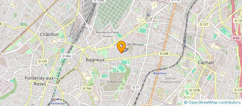 localisation de l'entreprise MADAME AURORE GILLARD  BAGNEUX
