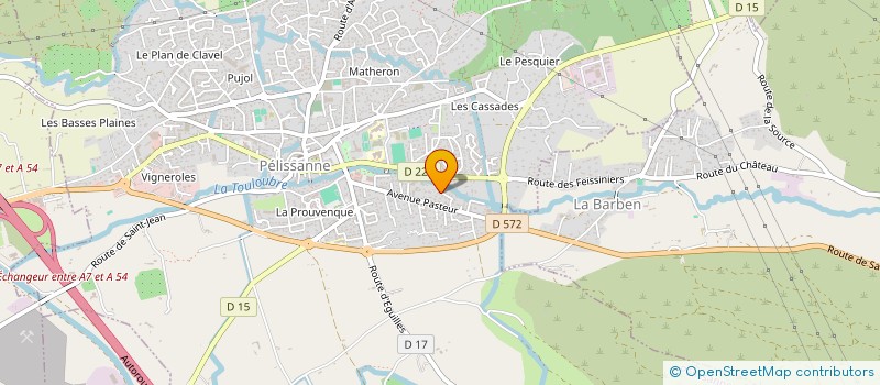 localisation de l'entreprise MADAME AURORE GILLES à PELISSANNE