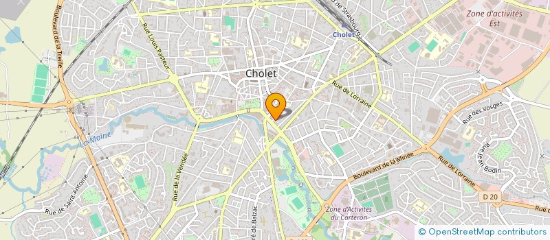 localisation de l'entreprise MADAME AURORE GIRAUDON à CHOLET