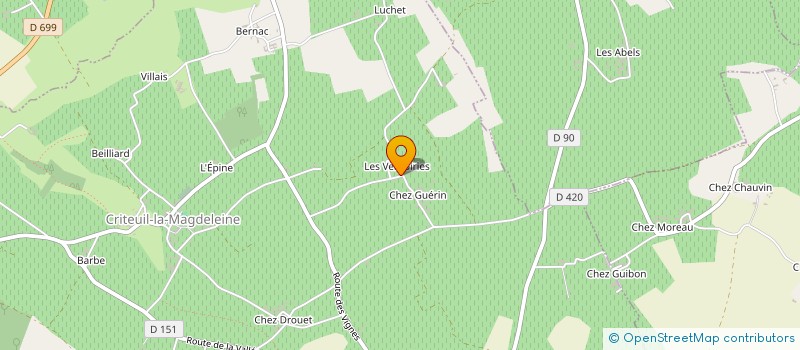 localisation de l'entreprise MADAME AURORE GISELE JEANNE DEMOUSSEAU à CRITEUIL-LA-MAGDELEINE