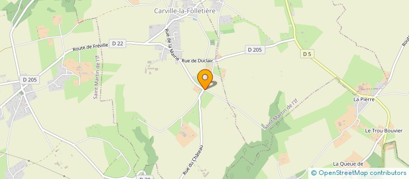 localisation de l'entreprise MADAME AURORE GODARD à CARVILLE-LA-FOLLETIERE