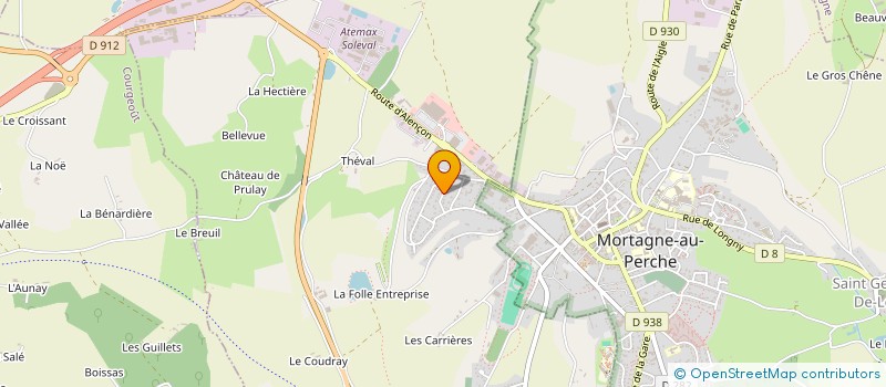 localisation de l'entreprise MADAME AURORE GODON à SAINT-LANGIS-LES-MORTAGNE