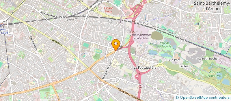 localisation de l'entreprise MADAME AURORE GOMBERT à ANGERS