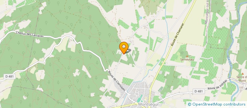 localisation de l'entreprise MADAME AURORE GOMEZ  MONTSEGUR-SUR-LAUZON