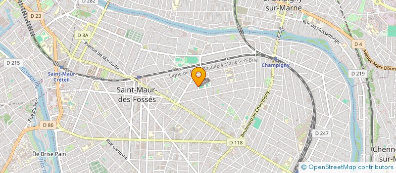 localisation de l'entreprise MADAME AURORE GRANDVAL à SAINT-MAUR-DES-FOSSES