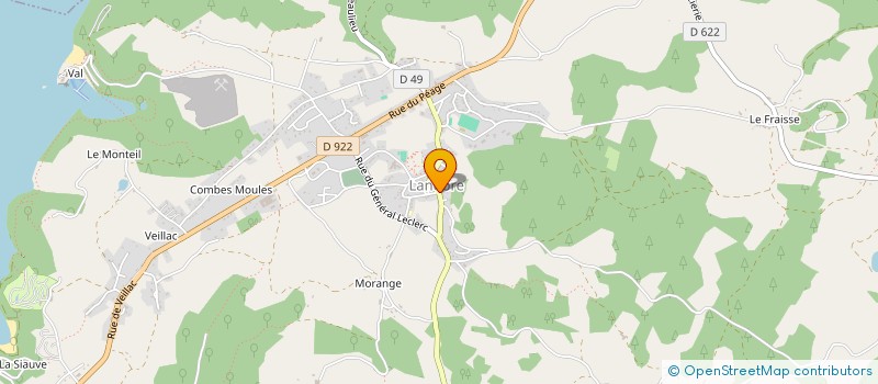 localisation de l'entreprise MADAME AURORE GRELIER à LANOBRE