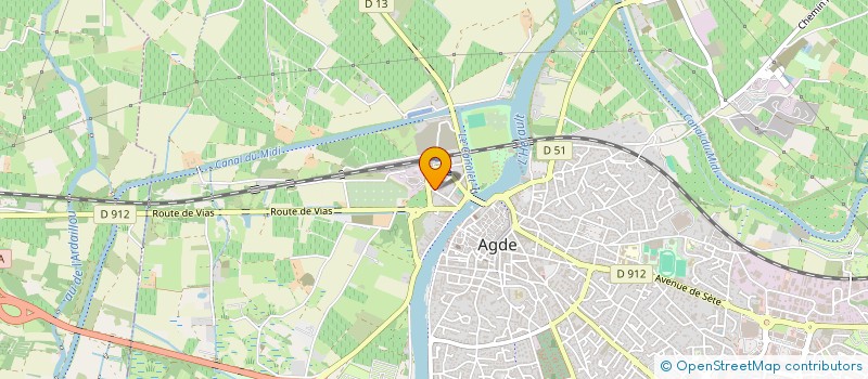localisation de l'entreprise MADAME AURORE GREVRAND  AGDE