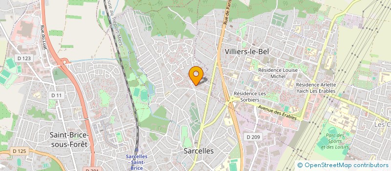 localisation de l'entreprise MADAME AURORE GUERIN  SARCELLES