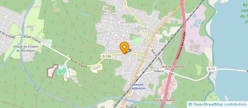 localisation de l'entreprise MADAME AURORE GUERIN  LABENNE