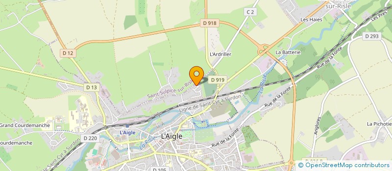 localisation de l'entreprise MADAME AURORE GUERNON à L'AIGLE