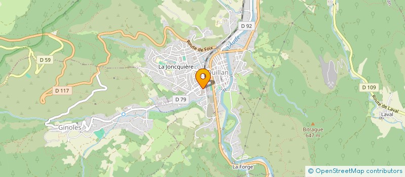 localisation de l'entreprise MADAME AURORE GUILBERT  QUILLAN