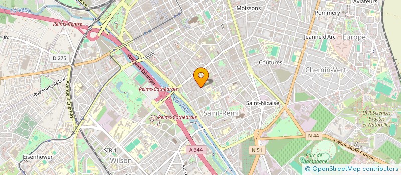 localisation de l'entreprise MADAME AURORE GUILLAUME à REIMS