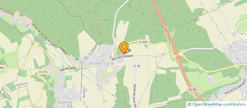 localisation de l'entreprise MADAME AURORE GUISLAINE MOUGEL à FECHE-L'EGLISE