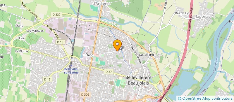 localisation de l'entreprise MADAME AURORE HENRIOT  BELLEVILLE-EN-BEAUJOLAIS