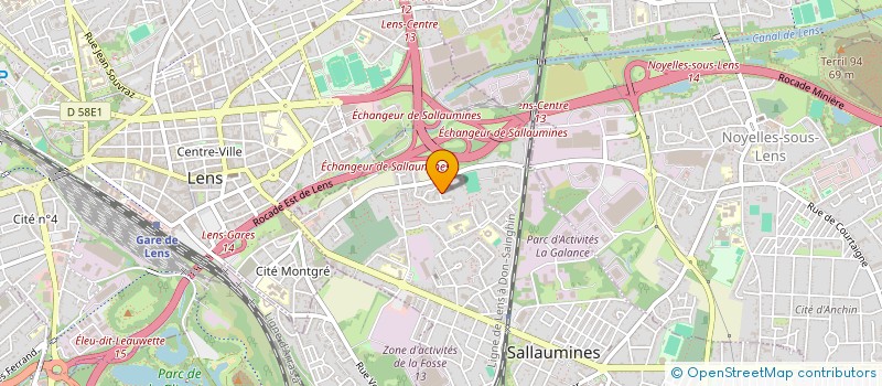 localisation de l'entreprise MADAME AURORE HERMIN  SALLAUMINES