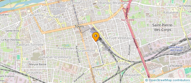 localisation de l'entreprise MADAME AURORE HUARD  TOURS