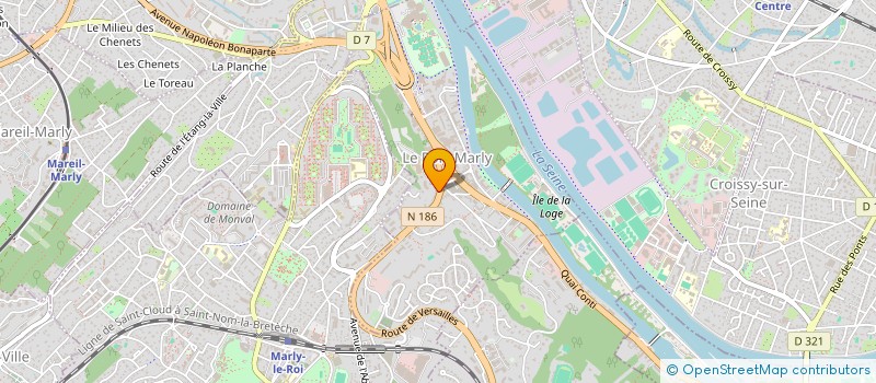 localisation de l'entreprise MADAME AURORE JACQUET  LE PORT-MARLY