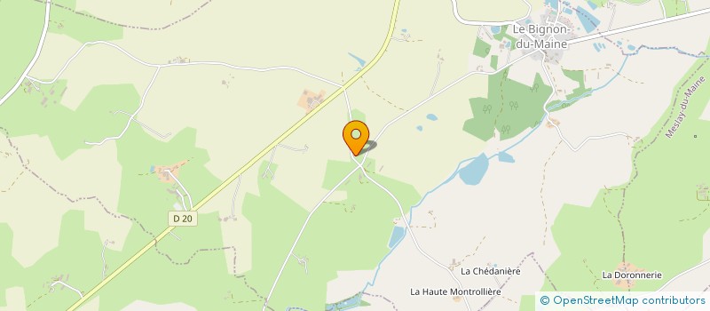 localisation de l'entreprise MADAME AURORE JAULNEAU  LE BIGNON-DU-MAINE