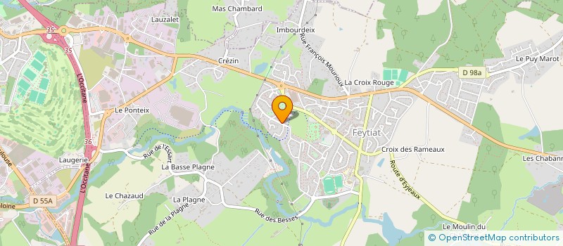 localisation de l'entreprise MADAME AURORE JEAN  FEYTIAT