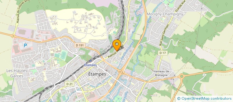 localisation de l'entreprise MADAME AURORE JOLY à ETAMPES