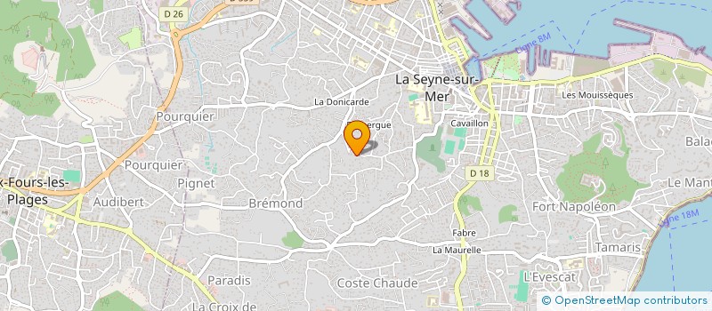 localisation de l'entreprise MADAME AURORE KNAUSS  LA SEYNE SUR MER