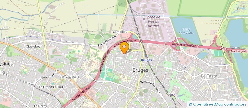 localisation de l'entreprise MADAME AURORE LAFON  BRUGES