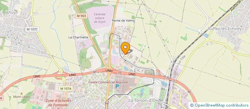 localisation de l'entreprise MADAME AURORE LAFORET à DIJON