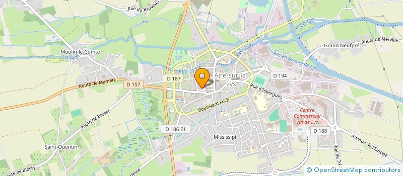 localisation de l'entreprise MADAME AURORE LANCEL  AIRE SUR LA LYS