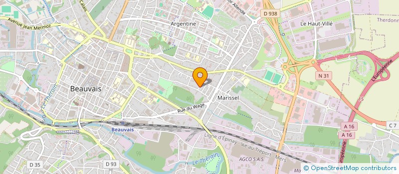 localisation de l'entreprise MADAME AURORE LAROBE  BEAUVAIS