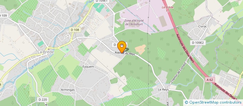 localisation de l'entreprise MADAME AURORE LATRILLE  LA BREDE